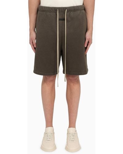 Fear Of God Olive Green Cotton Drawstring Shorts