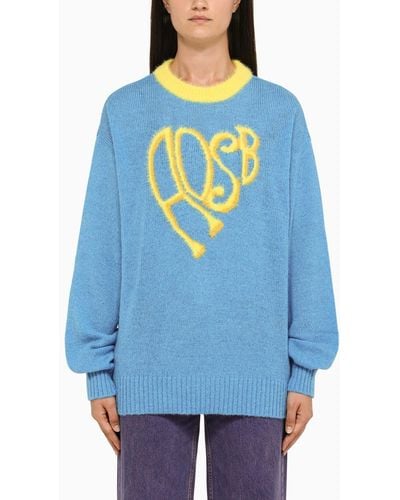 ANDERSSON BELL /yellow Crew-neck Jumper - Blue