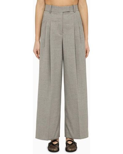 By Malene Birger Cymbaria Wide Trousers - Grey