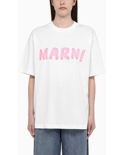 Marni T-shirt With Logo-print - White