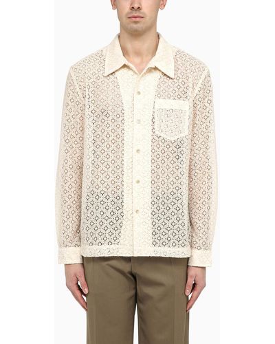 Séfr Jagou Shirt With Harmony Cotton Embroidery - Natural