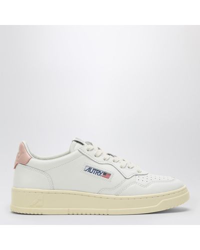 Autry /pink Leather Medalist Trainers - White