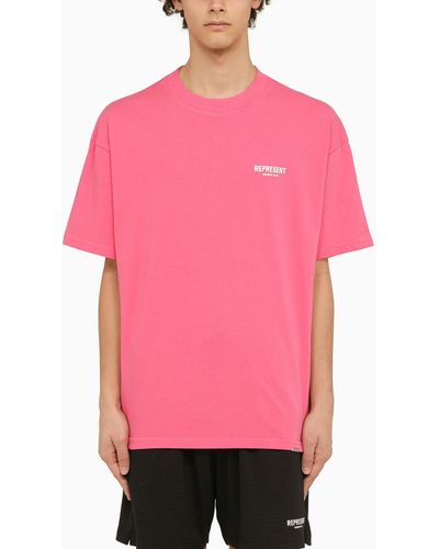 Represent Owners Club Crewneck Bubble Pink T Shirt