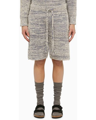 Alanui And Cotton-Blend Bermuda Shorts - Grey