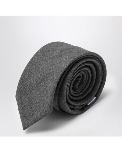 Thom Browne Wool Tie - Grey