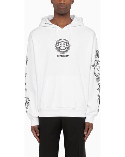 Givenchy Hoodie With Logo Embroidery - White