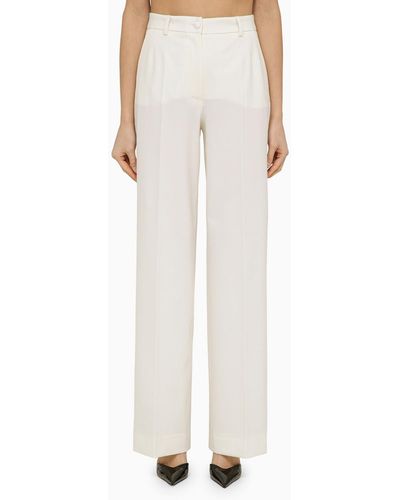 Dolce & Gabbana Wool Trousers - Natural
