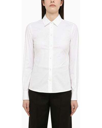 Dolce & Gabbana Stretch Tight Shirt - White