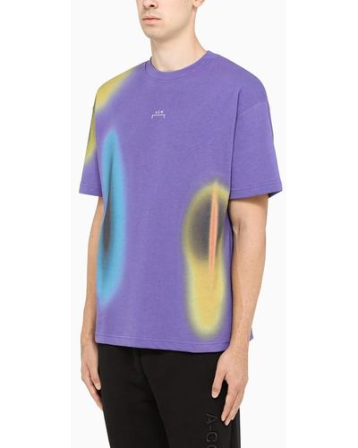 A_COLD_WALL* White T-shirt With Colourful Print - Purple