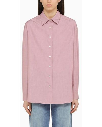 The Row Camicia color mattone in cotone - Rosa