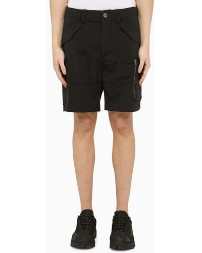 Parajumpers Black Multi Pocket Bermuda Shorts - Nero