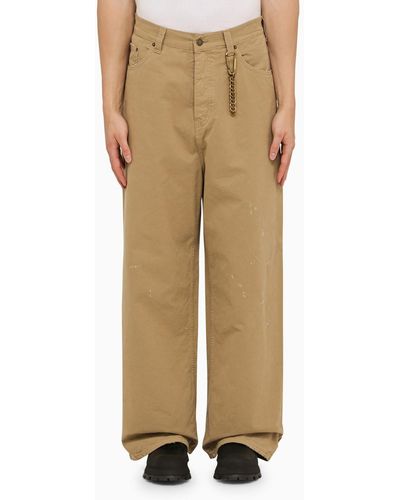 DARKPARK Beige Ray Trousers - Natural