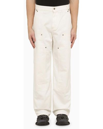 Represent Pantalone crema in cotone - Neutro