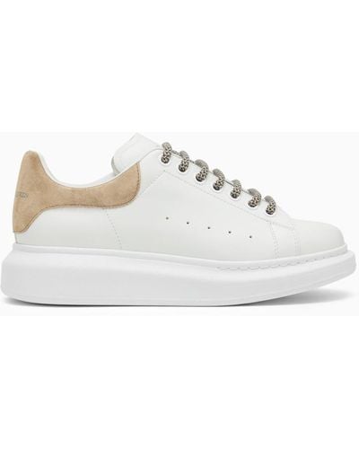 Alexander McQueen Alexander Mc Queen White e cammello oversize sneaker - Bianco