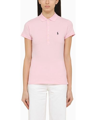Polo Ralph Lauren Piqué Polo Shirt With Logo - Pink