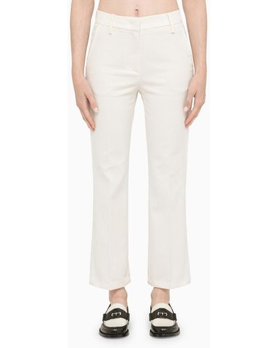 Department 5 Boot-cut Trousers - White