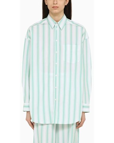 Margaux Lonnberg Camicia wenders a righe in cotone - Blu