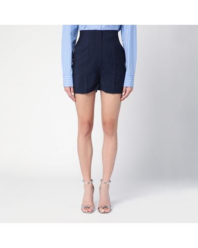 Sportmax Wool-blend Shorts - Blue
