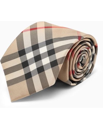 Burberry Vintage Check Tie - Natural