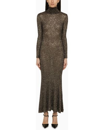 Balenciaga And Dress With Sequins - Green