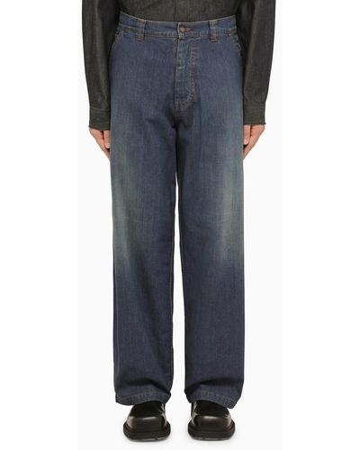 Maison Margiela Jeans dritto con americana wash - Blu