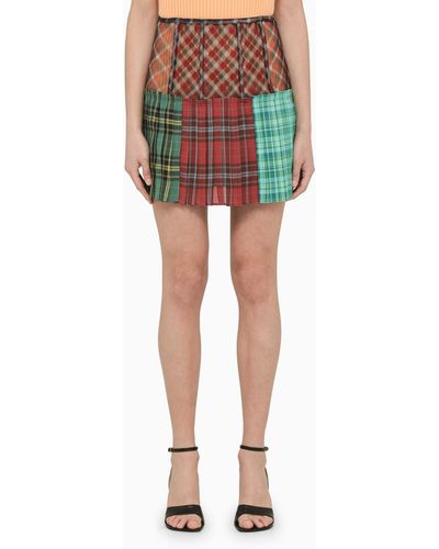 ANDERSSON BELL Multicoloured Tartan Miniskirt - Multicolor