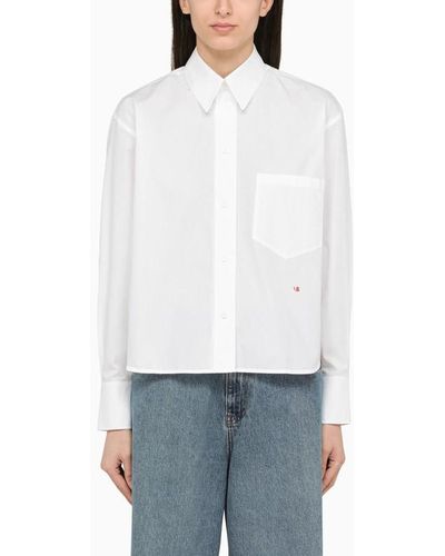 Victoria Beckham White Cotton Shirt - Bianco