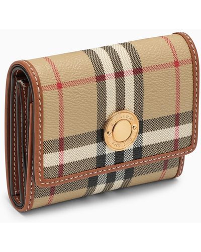 Burberry Vintage Check Small Wallet - Brown