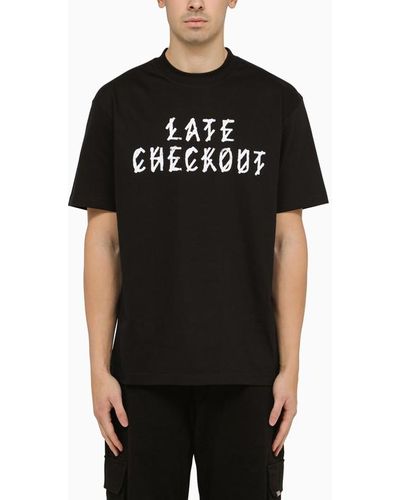 44 Label Group T-shirt late checkout nera - Nero