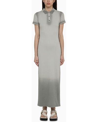Loewe Cotton Long Polo Dress - Grey
