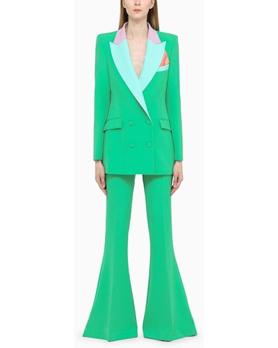 Hebe Studio Double-breasted Suit - Green