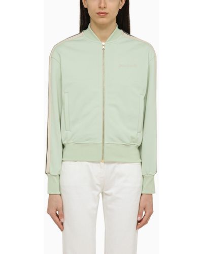 Palm Angels Mint Zip Sweatshirt - Green