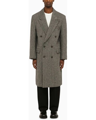 ANDERSSON BELL Moriens Double Breasted Coat - Gray