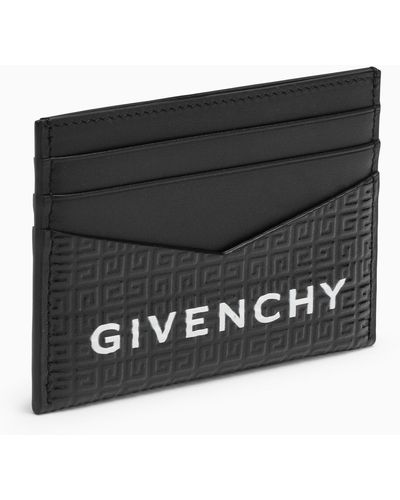 Givenchy 4g Card Holder With Logo - Black