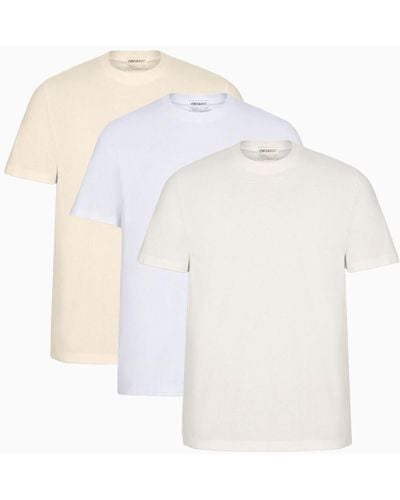 Maison Margiela Cotton T-shirt Tri-pack - White