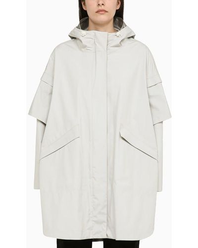 Herno Impermeabile oversize color chantilly - Bianco