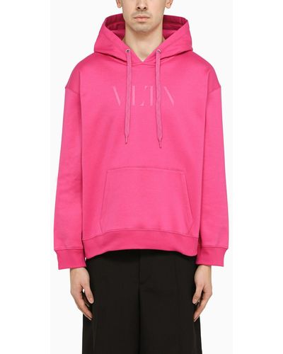 Valentino Pp Vltn Sweatshirt In Stretch Cotton - Pink
