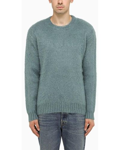 Golden Goose Maglione spring lake in mohair - Blu