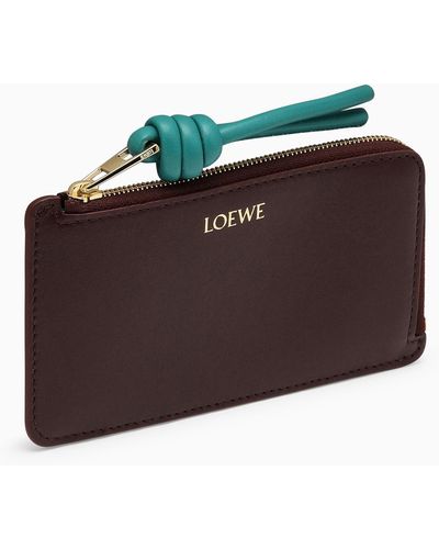 Loewe Knot /emerald Card Holder - Red