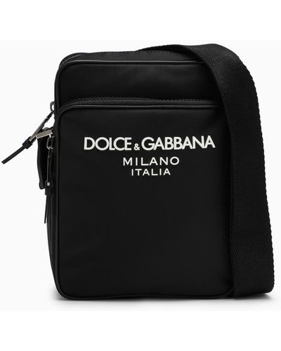Dolce & Gabbana Borsa messenger nera in nylon - Nero