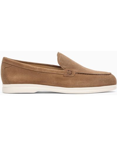 Doucal's Hazelnut Suede Moccasin - Brown
