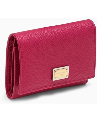 Dolce & Gabbana Cyclamen-coloured Small Dauphine Wallet
