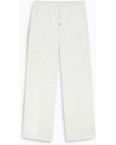 Valentino Loose Fit Casual Trousers - White