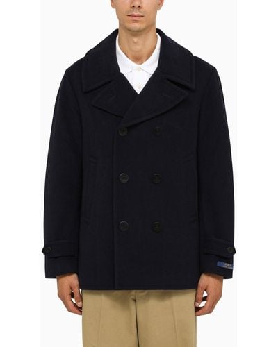 Polo Ralph Lauren Navy Caban Coat - Black