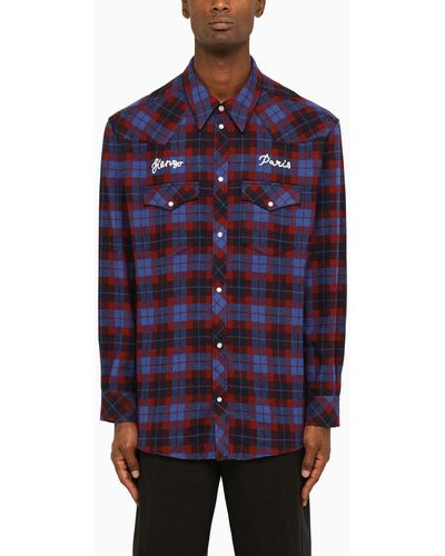 KENZO Blue/red Check Shirt