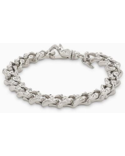 Emanuele Bicocchi Silver 925 Chain Bracelet With Arabesques - Metallic