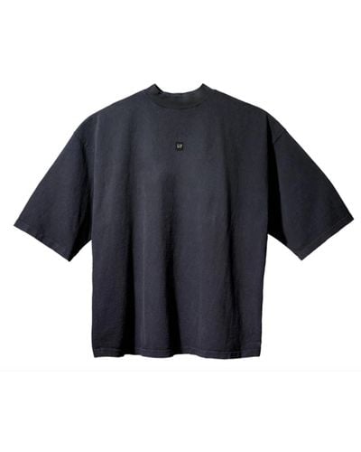 Yeezy Gap Engineered By Balenciaga Logo 3/4 Sleeve Tee Black - Blue