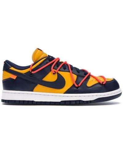 Nike Dunk Low Off-white College Gold Midnight Navy - Blue