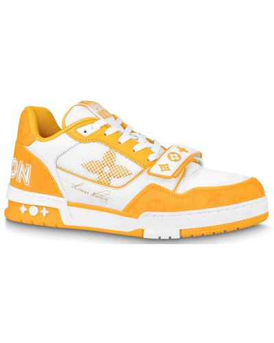 lv sneakers yellow