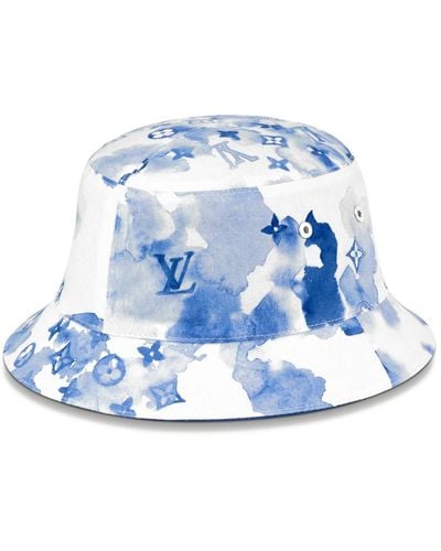Louis Vuitton Bucket Hat Monogram Watercolour Blue